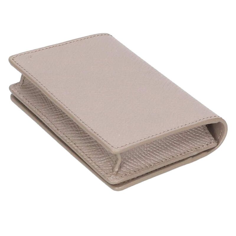 Celine 10j813bel.10bl Grained Calfskin Card Case Men's