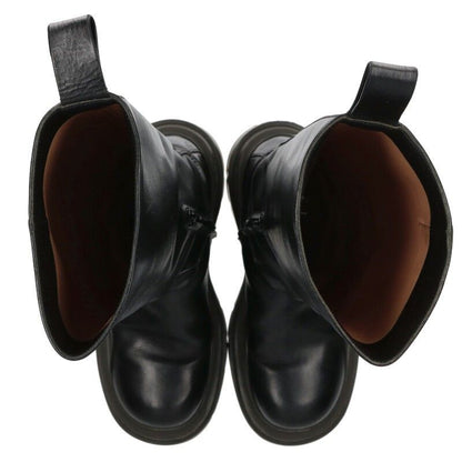 Bottega Veneta Tire Side Zip Long Leather Boots Women's 38