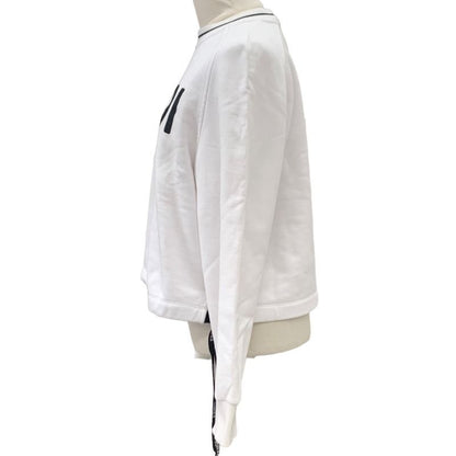 Fendi Top Trainer Sweatshirt 20 AW Logo Long Sleeve Brushed Lining Cotton White