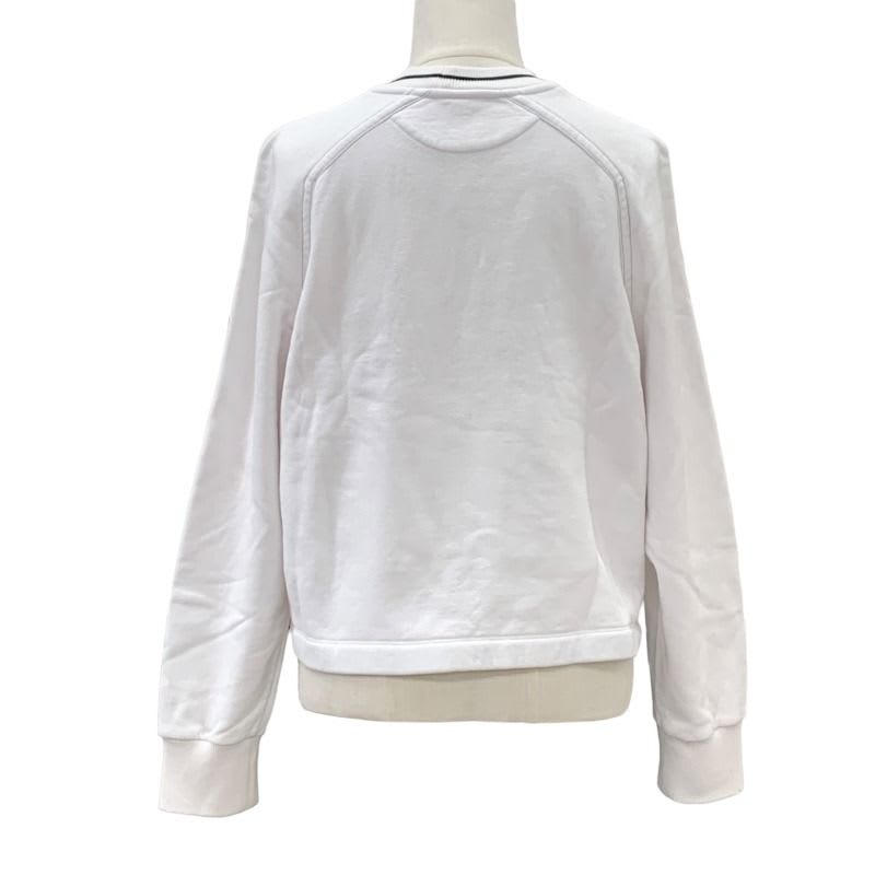 Fendi Top Trainer Sweatshirt 20 AW Logo Long Sleeve Brushed Lining Cotton White