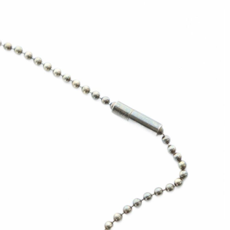 Gucci Necklace Accessories Pendant Dog Tag Ball Chain Logo Silver 925