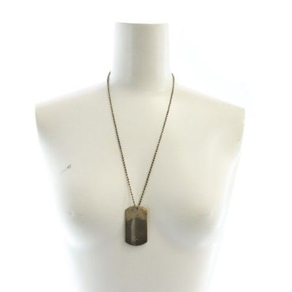 Gucci Necklace Accessories Pendant Dog Tag Ball Chain Logo Silver 925