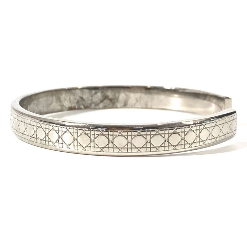 Dior Bracelet Cannage Logo Metal Silver