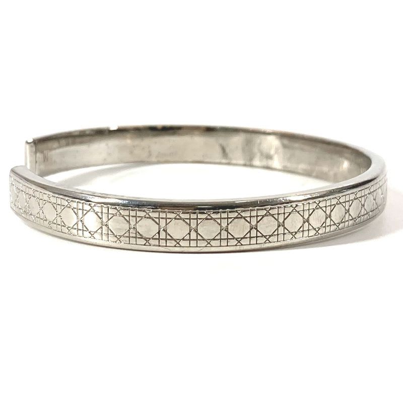 Dior Bracelet Cannage Logo Metal Silver