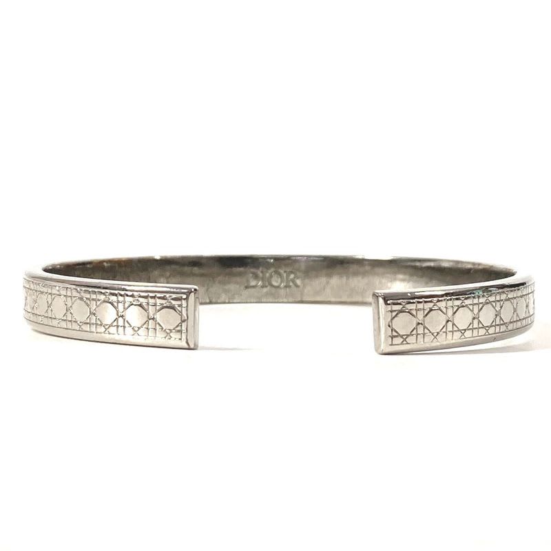 Dior Bracelet Cannage Logo Metal Silver