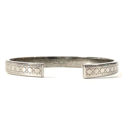 Dior Bracelet Cannage Logo Metal Silver