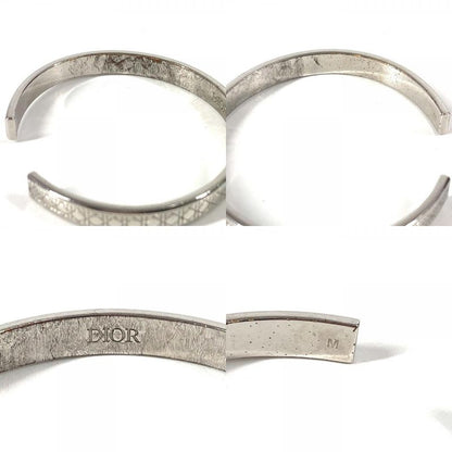 Dior Bracelet Cannage Logo Metal Silver