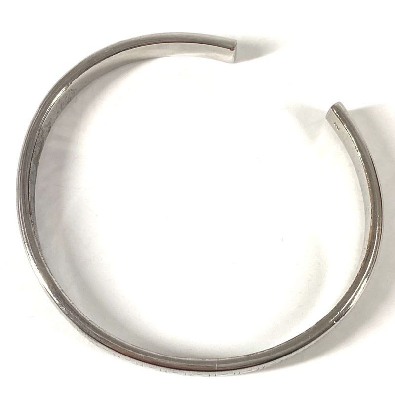 Dior Bracelet Cannage Logo Metal Silver