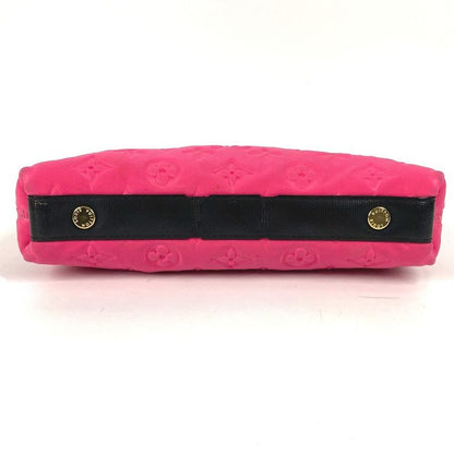 Louis Vuitton Clutch Bag Pochette Scuba Microfiber Pink