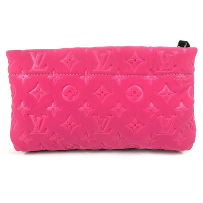 Louis Vuitton Clutch Bag Pochette Scuba Microfiber Pink
