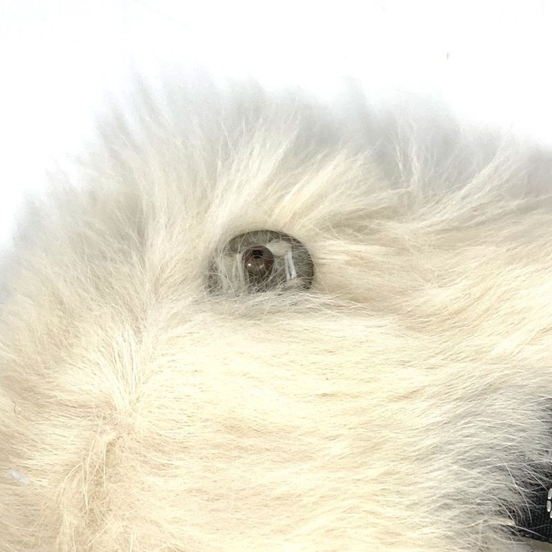 Chanel Bracelet CC Coco Mark Logo Fur Rabbit Black