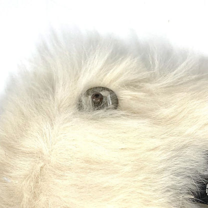 Chanel Bracelet CC Coco Mark Logo Fur Rabbit Black