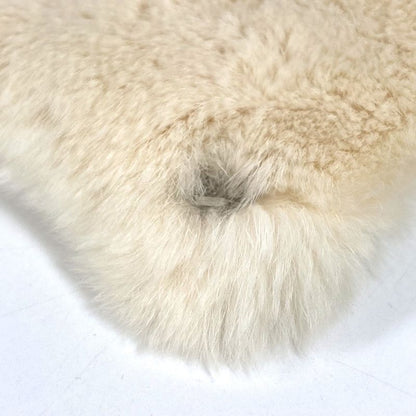 Chanel Bracelet CC Coco Mark Logo Fur Rabbit Black