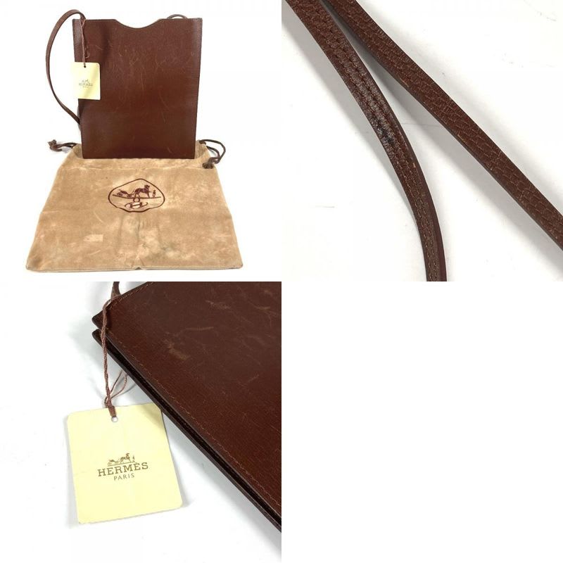 Hermes Shoulder Bag Onimetou Box Calf Havana Brown