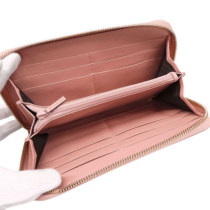 Gucci Wallet Long Microshima Leather Pink Round