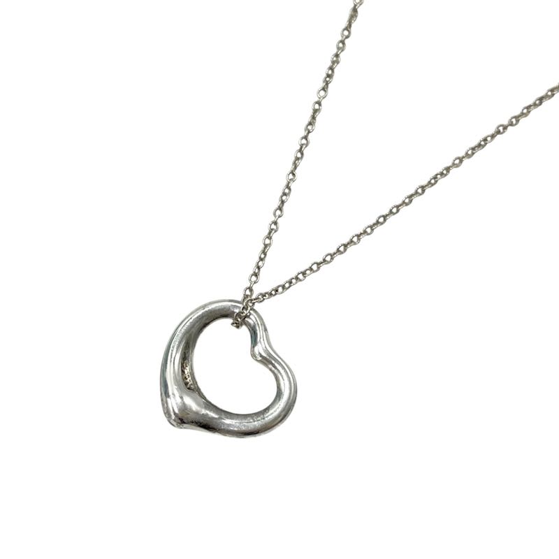 Tiffany & Co Open Heart Elsa Peretti Necklace Women's 925