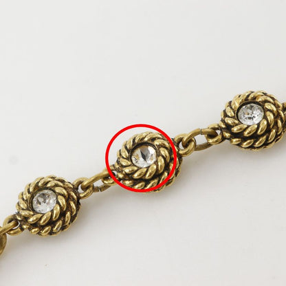Chanel Chain Belt Vintage Gold Plated Rhinestone