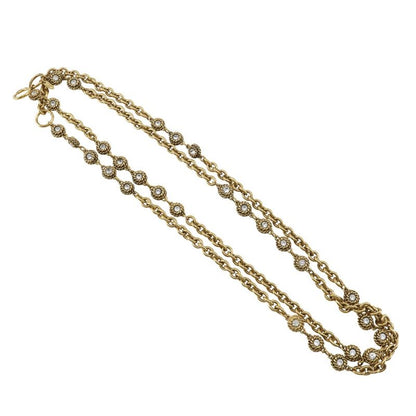 Chanel Chain Belt Vintage Gold Plated Rhinestone