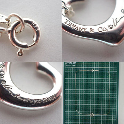 Tiffany & Co 925 Open Heart Pendant Necklace