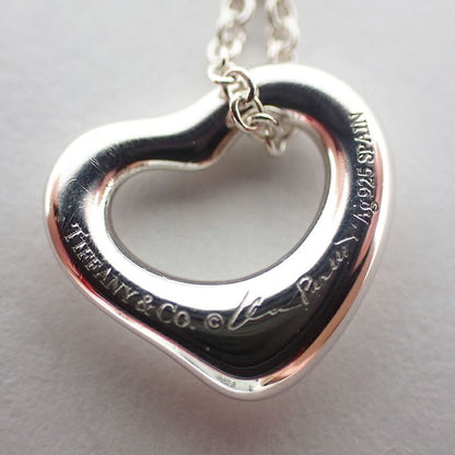 Tiffany & Co 925 Open Heart Pendant Necklace