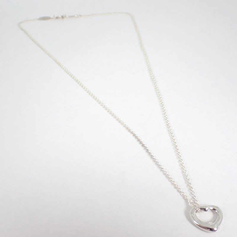 Tiffany & Co 925 Open Heart Pendant Necklace