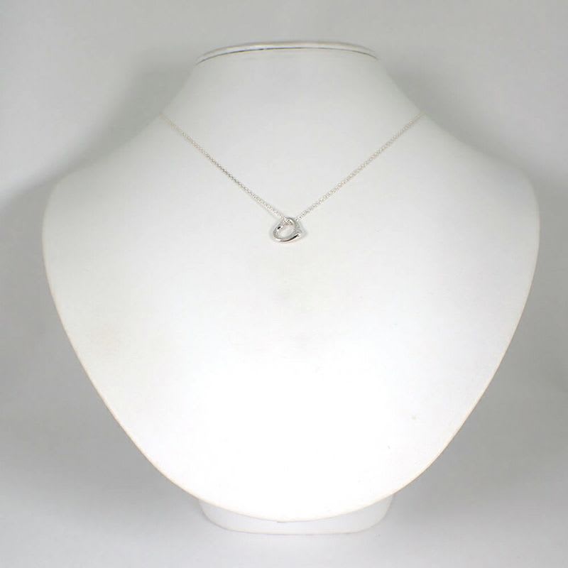 Tiffany & Co 925 Open Heart Pendant Necklace