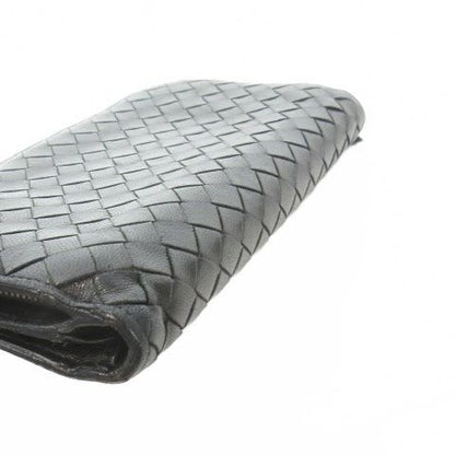 Bottega Veneta Long Wallet Middle Bifold Intrecciato Leather Coin Purse