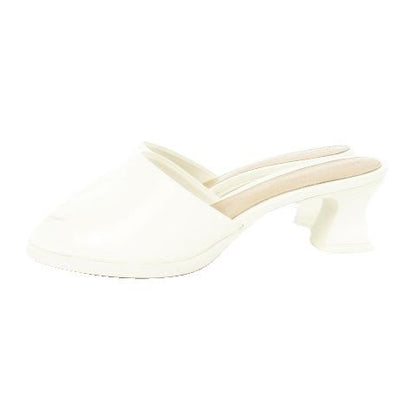 Bottega Veneta CHA Sandal Sandals Mule Middle Heel Leather 36 23 cm