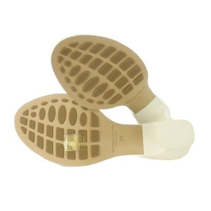 Bottega Veneta CHA Sandal Sandals Mule Middle Heel Leather 36 23 cm