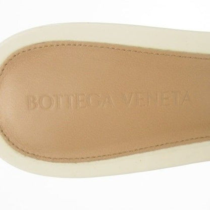 Bottega Veneta CHA Sandal Sandals Mule Leather 36.5 23.5 cm White CK26