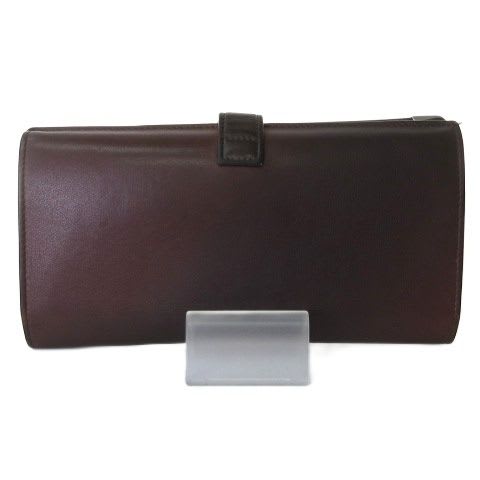 Cartier International Long Wallet Double C Logo Brown
