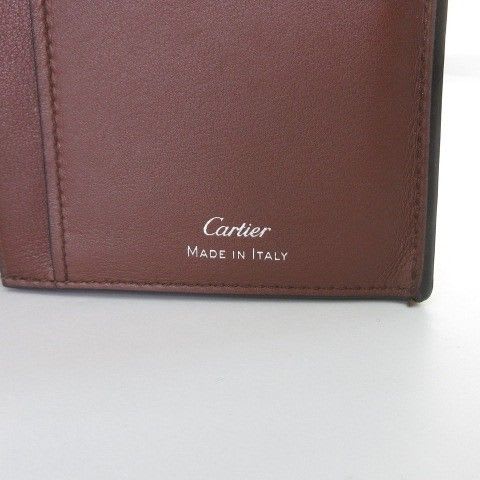 Cartier International Long Wallet Double C Logo Brown