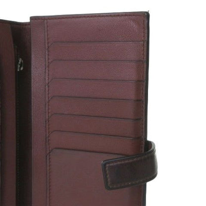 Cartier International Long Wallet Double C Logo Brown