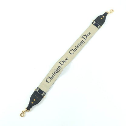 Christian Dior S8557 Cbte Canvas Leather Embroidery Shoulder Strap Navy