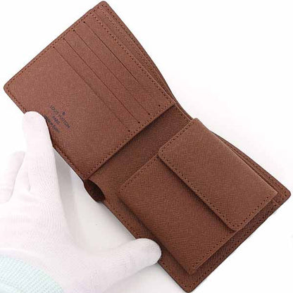 Louis Vuitton Portefeuille Marco Bifold Wallet Monogram Canvas Brown