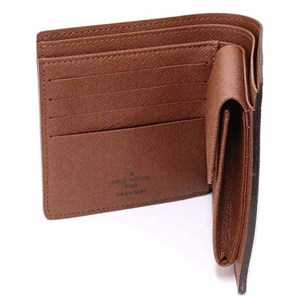 Louis Vuitton Portefeuille Marco Bifold Wallet Monogram Canvas Brown
