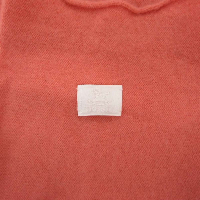 Hermes High Neck Cashmere Knit Sweater Long Sleeve 2 Roll Pink GV GY62