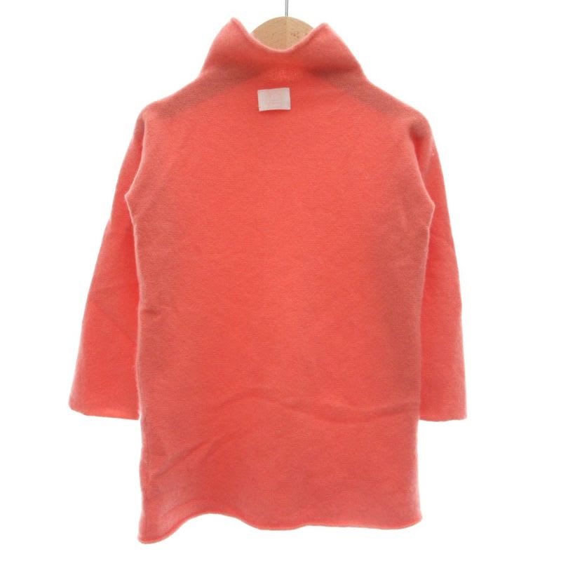 Hermes High Neck Cashmere Knit Sweater Long Sleeve 2 Roll Pink GV GY62