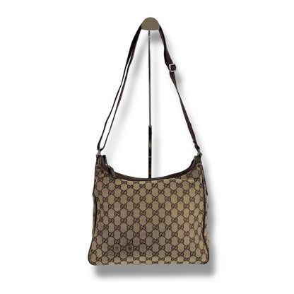 Gucci GG Canvas One Shoulder Bag 131211 Brown