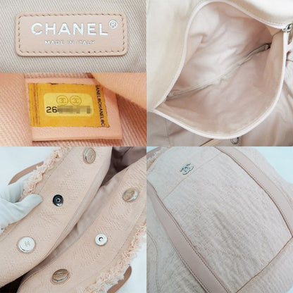 Chanel Large Shopping Bag Tote Hand Silver-hardware A57168 Pink Ladies