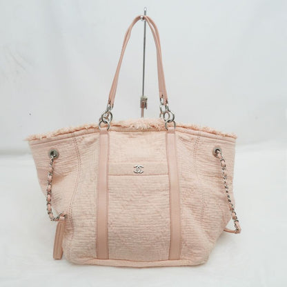 Chanel Large Shopping Bag Tote Hand Silver-hardware A57168 Pink Ladies