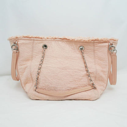 Chanel Large Shopping Bag Tote Hand Silver-hardware A57168 Pink Ladies