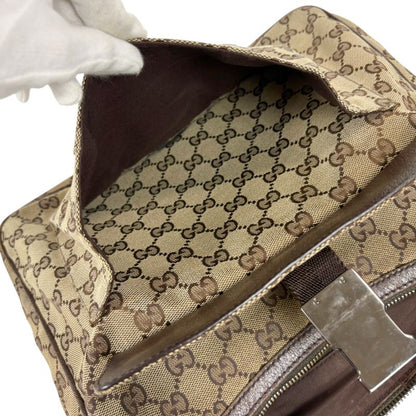 Gucci GG Canvas One Shoulder Bag 131211 Brown
