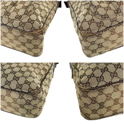 Gucci GG Canvas One Shoulder Bag 131211 Brown