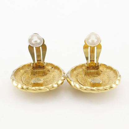 Chanel Coco Mark Vintage Gold Plated Ladies 22.8 g Earrings