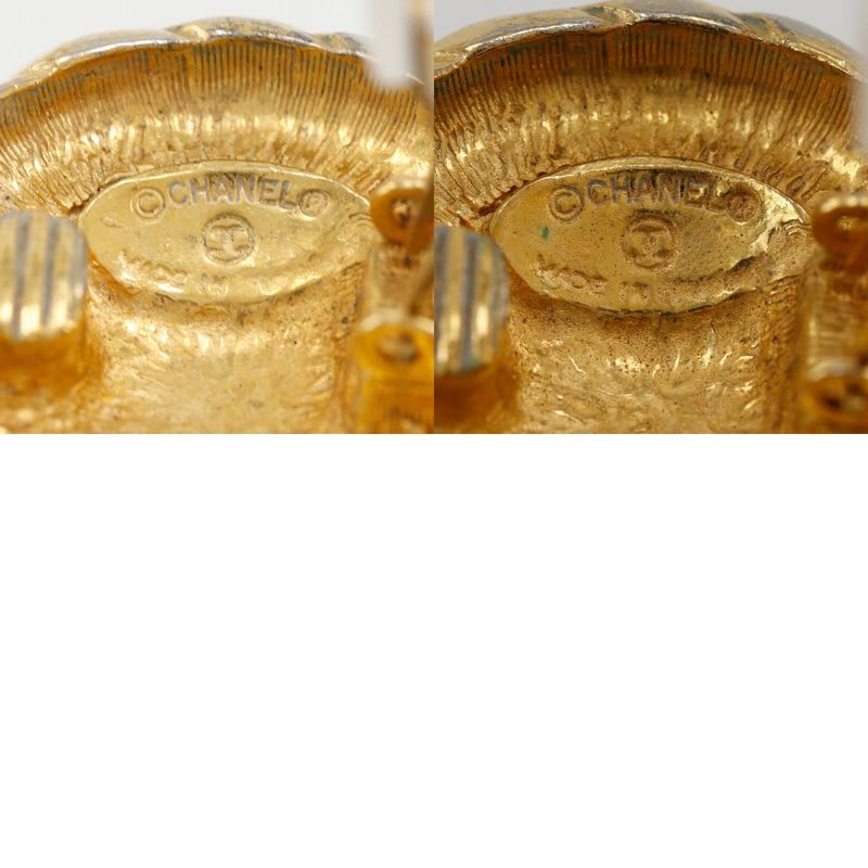 Chanel Coco Mark Vintage Gold Plated Ladies 22.8 g Earrings
