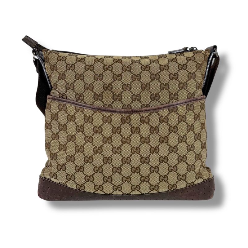 Gucci Crossbody Bag Shoulder Bag GG Canvas Brown 145857
