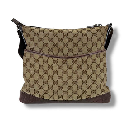 Gucci Crossbody Bag Shoulder GG Canvas Brown