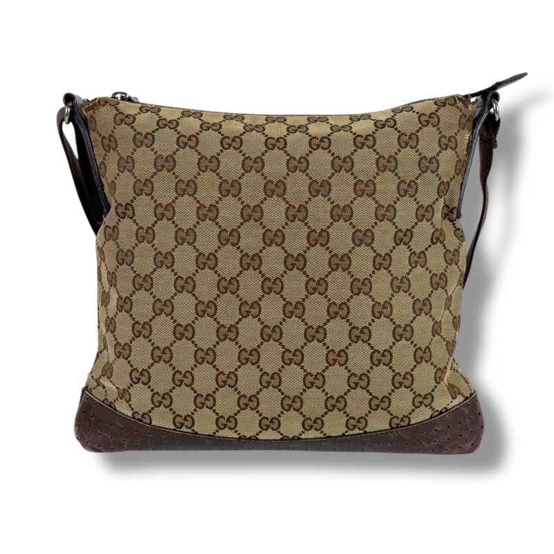 Gucci Crossbody Bag Shoulder Bag GG Canvas Brown 145857