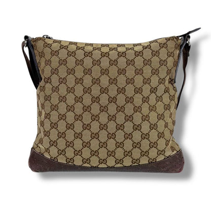 Gucci Crossbody Bag Shoulder GG Canvas Brown